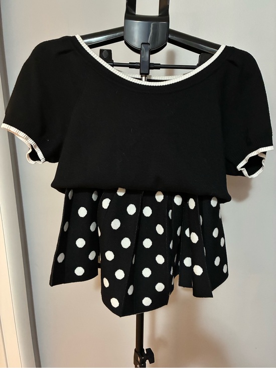 Freshman Other - Black Sweater Top and Skirt Set